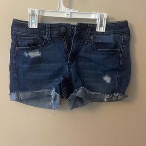 Dark blue jean shorts